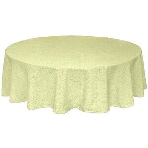 Brussels Bardwil Moss Green Fabric Tablecloth Machine Washable 70" Round